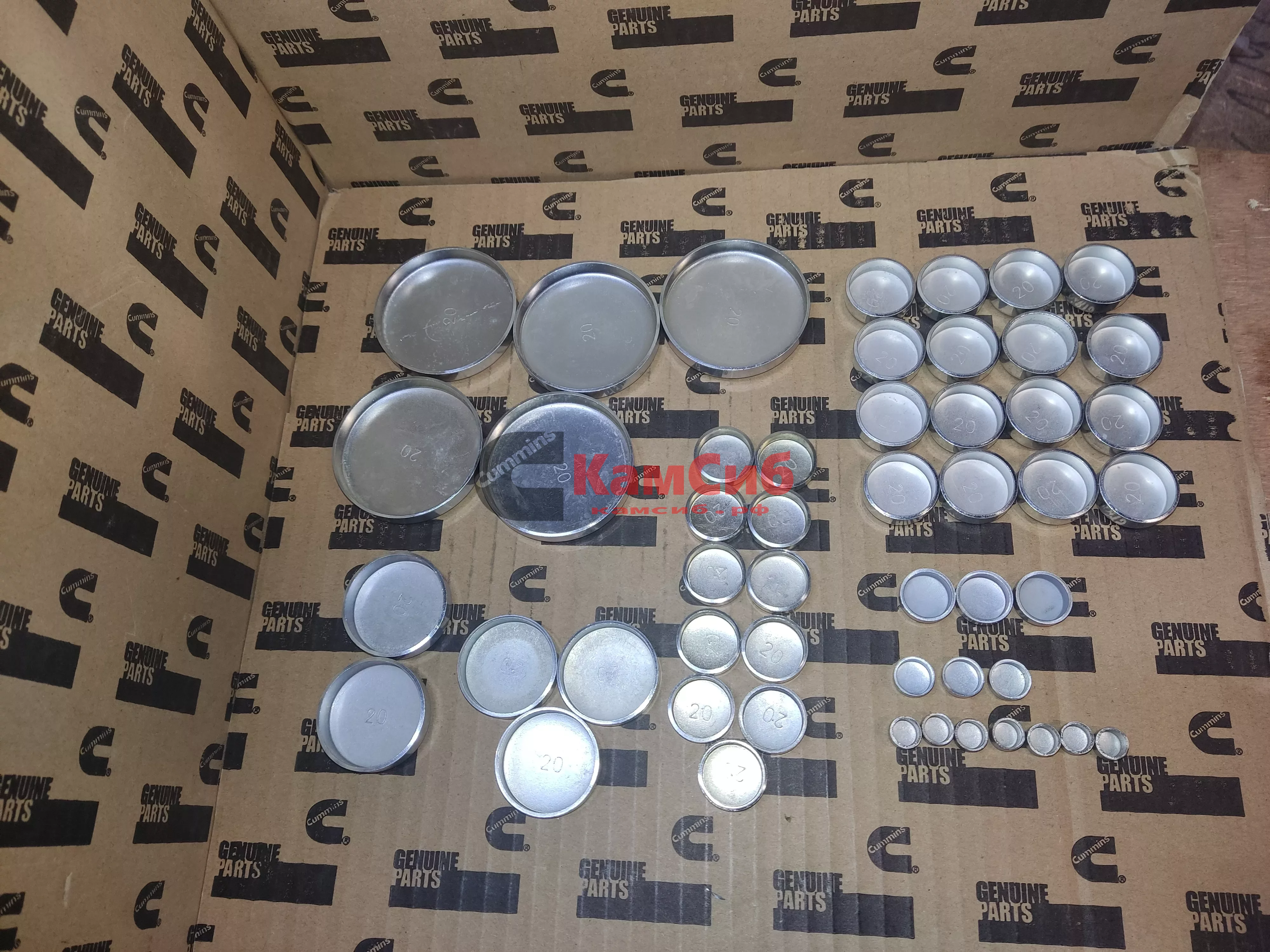 Заглушки ДВС 6ISBe (к-т на блок) (58мм-5. 38мм-2. 35мм-3. 25.5мм-13. 26мм-3. 22.2мм-11. 17.8мм-3. 13мм-3. 10мм-7)