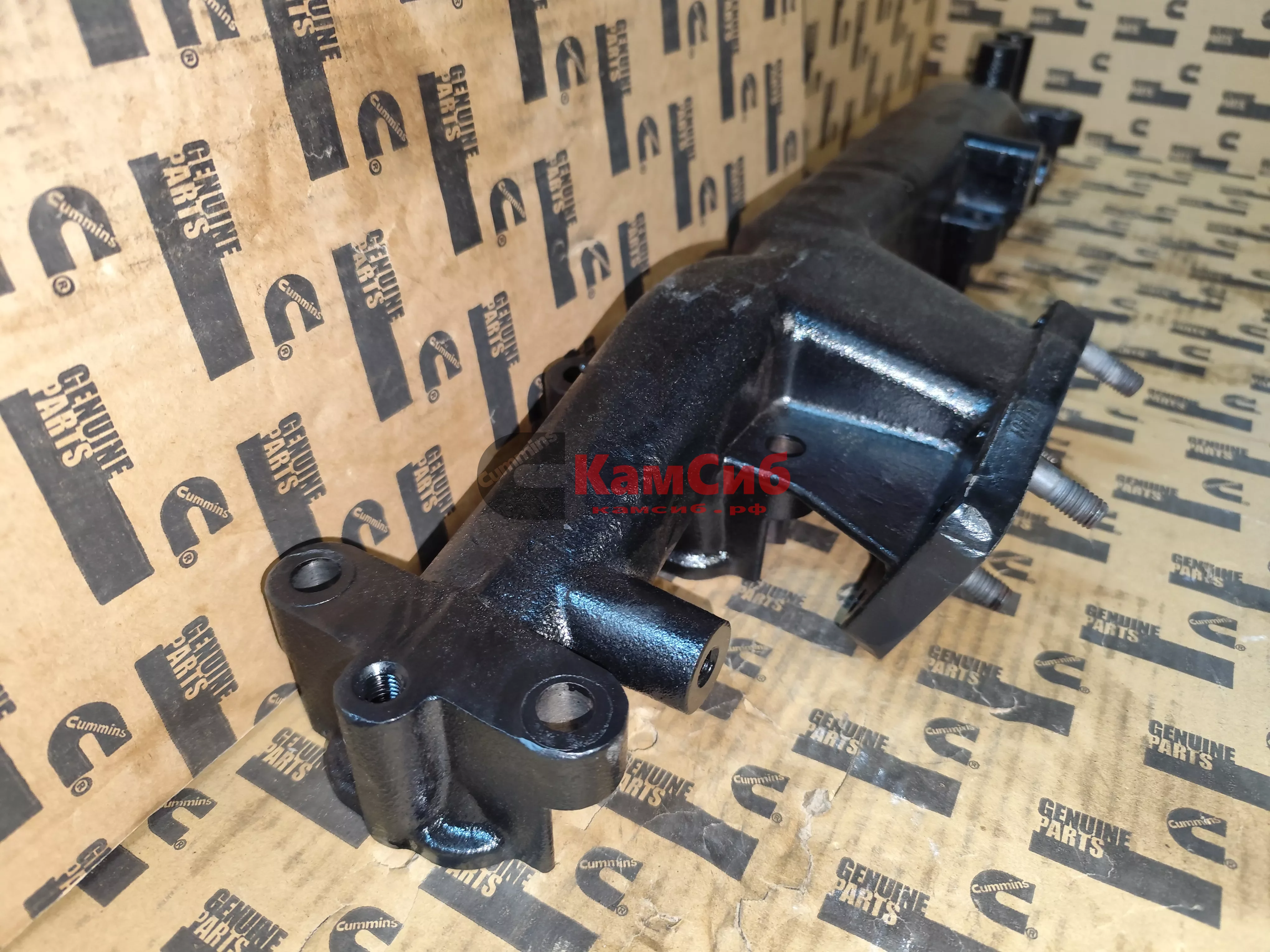 Коллектор выпускной 6ВТ/крепление под ТКР скраю