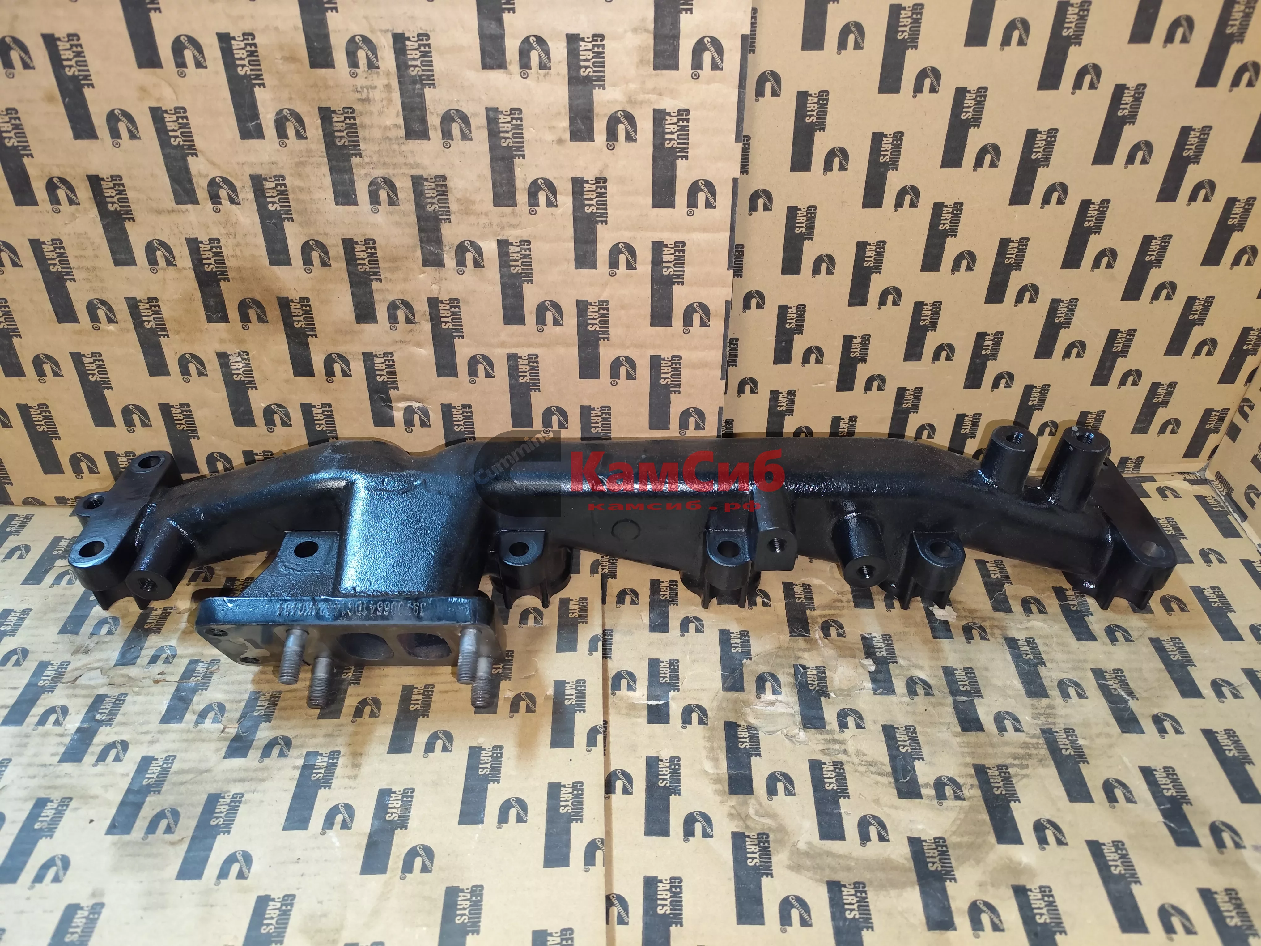 Коллектор выпускной 6ВТ/крепление под ТКР скраю