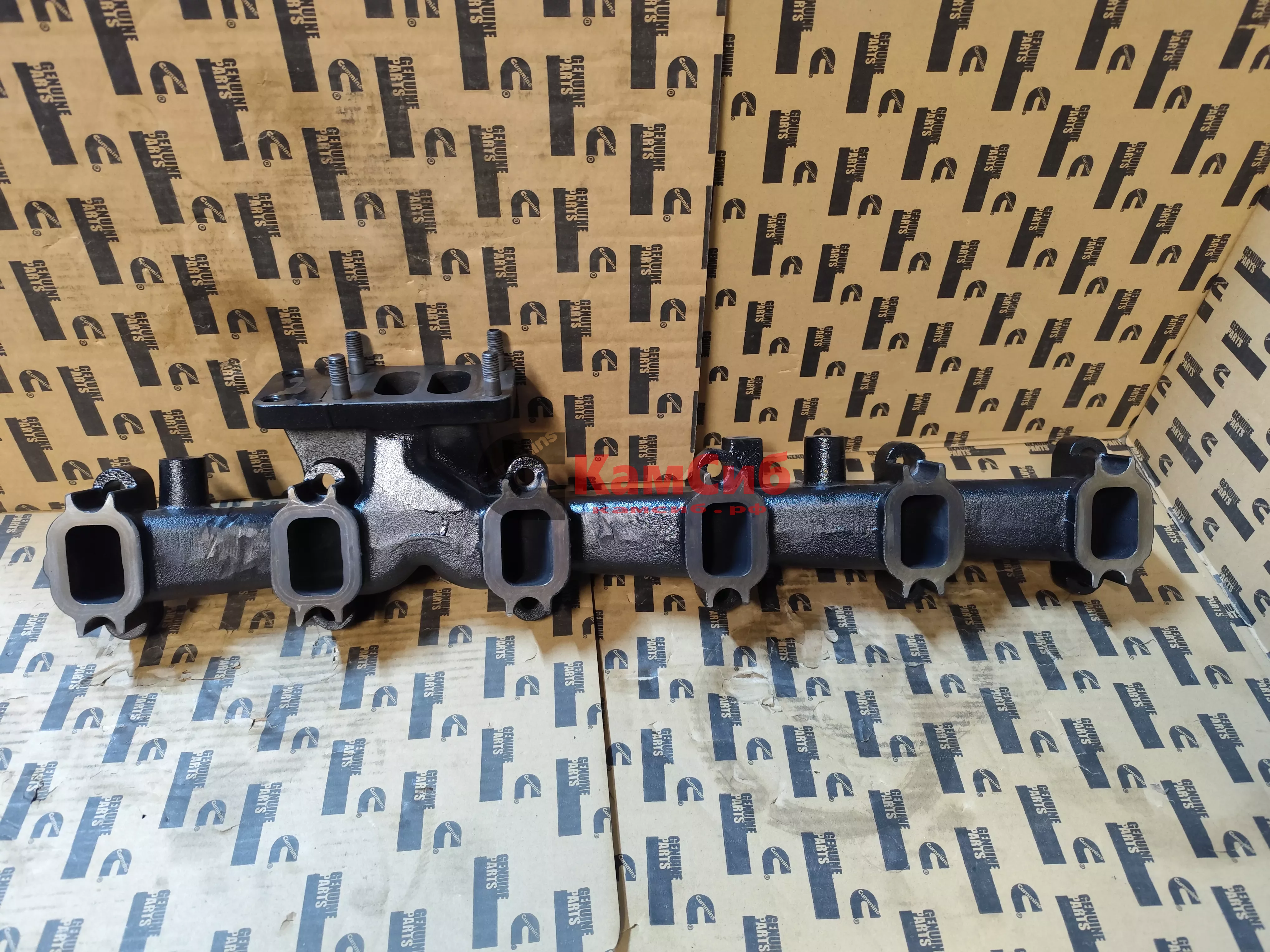 Коллектор выпускной 6ВТ/крепление под ТКР скраю