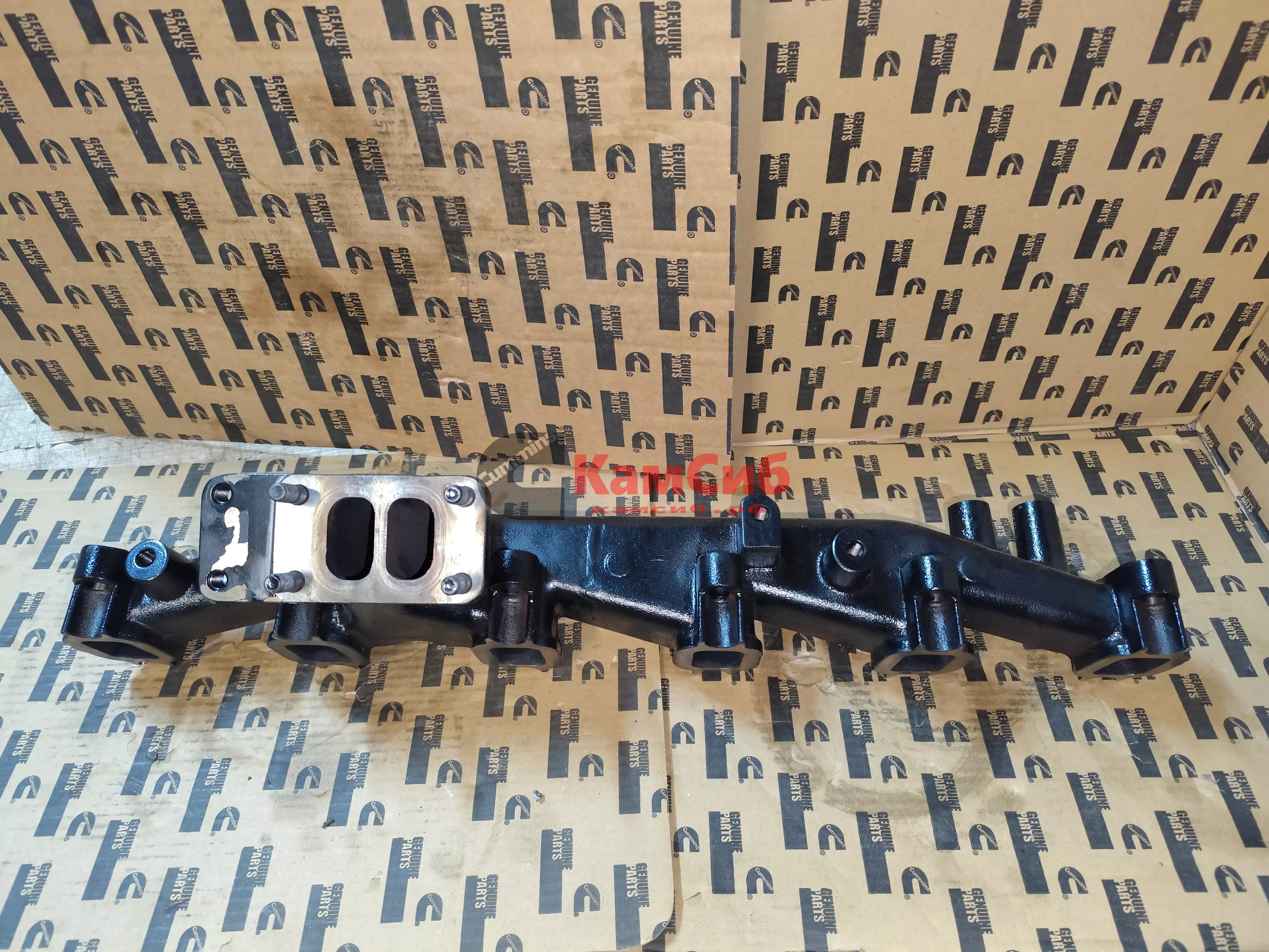 Коллектор выпускной 6ВТ/крепление под ТКР скраю