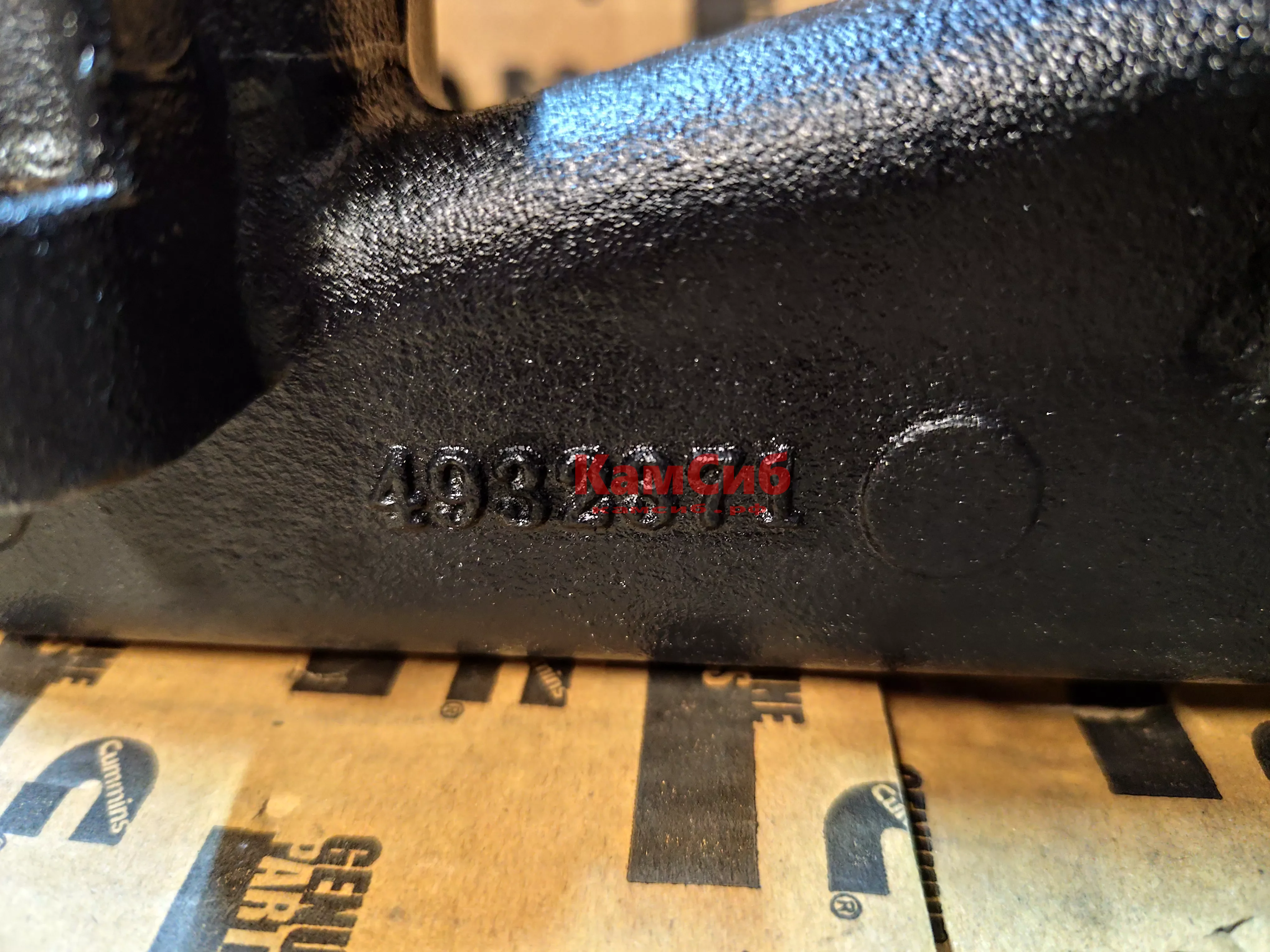 Коллектор выпускной 6ВТ/крепление под ТКР скраю