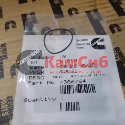 Кольцо уплотнительное стакана форсунки QSX15 4386754